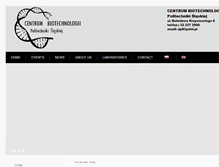 Tablet Screenshot of cb.polsl.pl