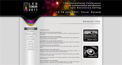 Desktop Screenshot of led2011.polsl.pl