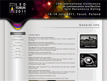 Tablet Screenshot of led2011.polsl.pl