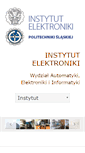 Mobile Screenshot of iele.polsl.pl