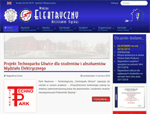 Tablet Screenshot of elektr.polsl.pl