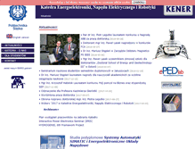 Tablet Screenshot of kener.elektr.polsl.pl
