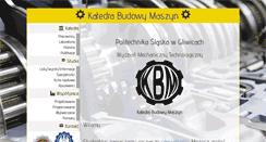 Desktop Screenshot of kbm.polsl.pl