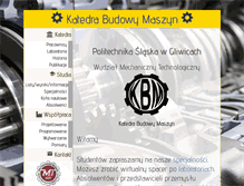 Tablet Screenshot of kbm.polsl.pl
